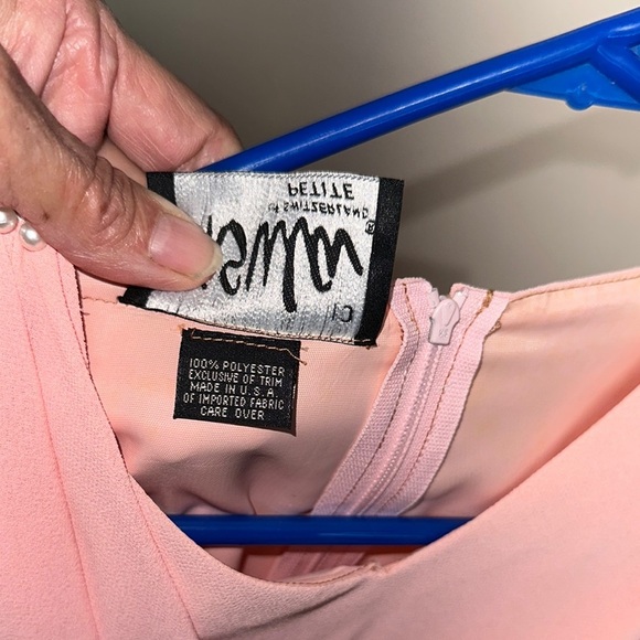 NWT Vintage Ursula Draped pink Dress perfect for Easter or a formal event - Picture 11 of 12